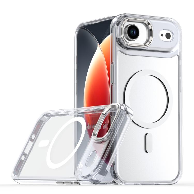 

For iPhone 17 Air MagSafe Magnetic Clear Phone Case(White)
