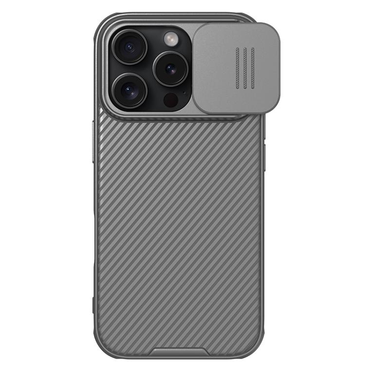 

For iPhone 16 Pro NILLKIN CamShield Pro PC Phone Case(Grey)