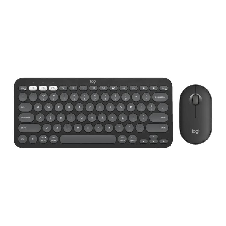 

罗技 PEBBLE 2 COMBO Thin and Light Wireless Slim Bluetooth Keyboard and Mouse Set(Black)