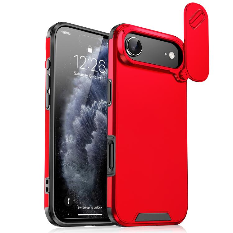 

For iPhone Air Sliding Camshield TPU + PC Phone Case(Red)