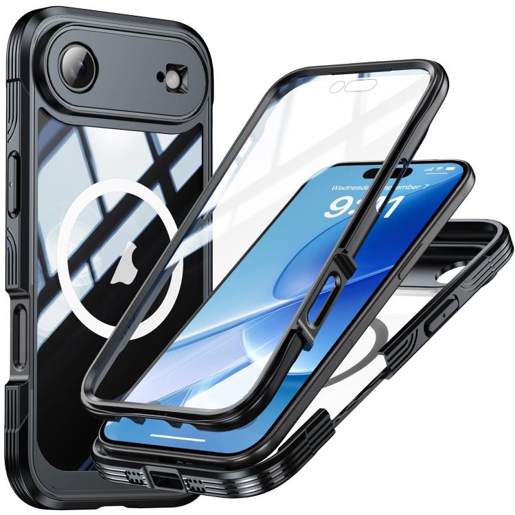 

For iPhone Air RedPepper Tempered Glass MagSafe Phone Case(Black)