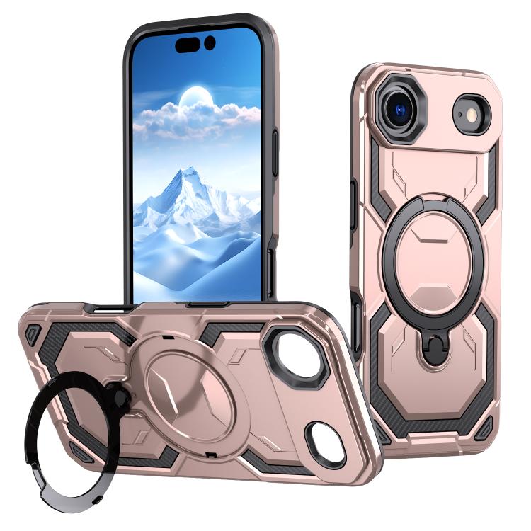 

For iPhone Air Cooling MagSafe Holder Phone Case(Rose Gold)