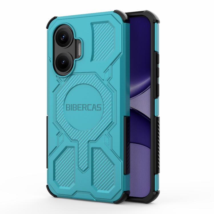 

For Redmi Turbo 4 Pro 5G BIBERCAS Real Color Series MagSafe Shockproof Phone Case(Green)