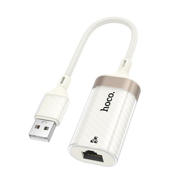 

hoco UA41 Crystal 100Mbps USB to RJ45 Ethernet Adapter(Apricot)