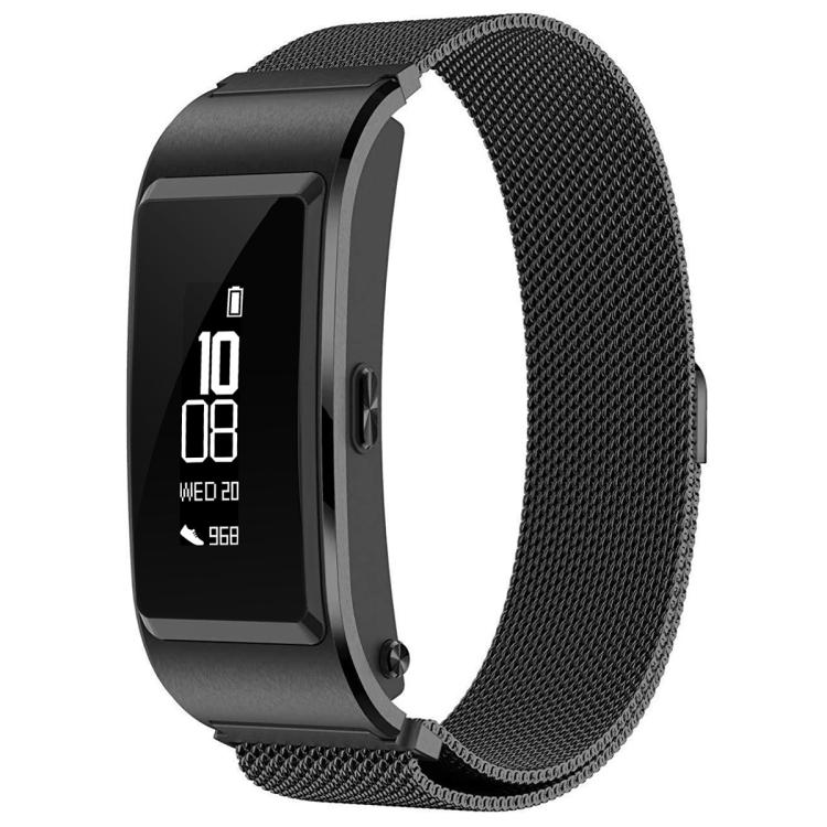 

16mm For Huawei Band B6 / B7 xDfind Milanese Stainless Steel Watch Band(Black)