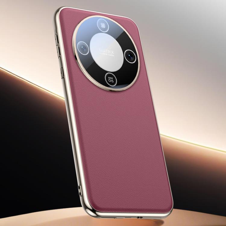 

For Honor X70 5G Skin Feel Leather Texture Cooling Phone Case(Red)