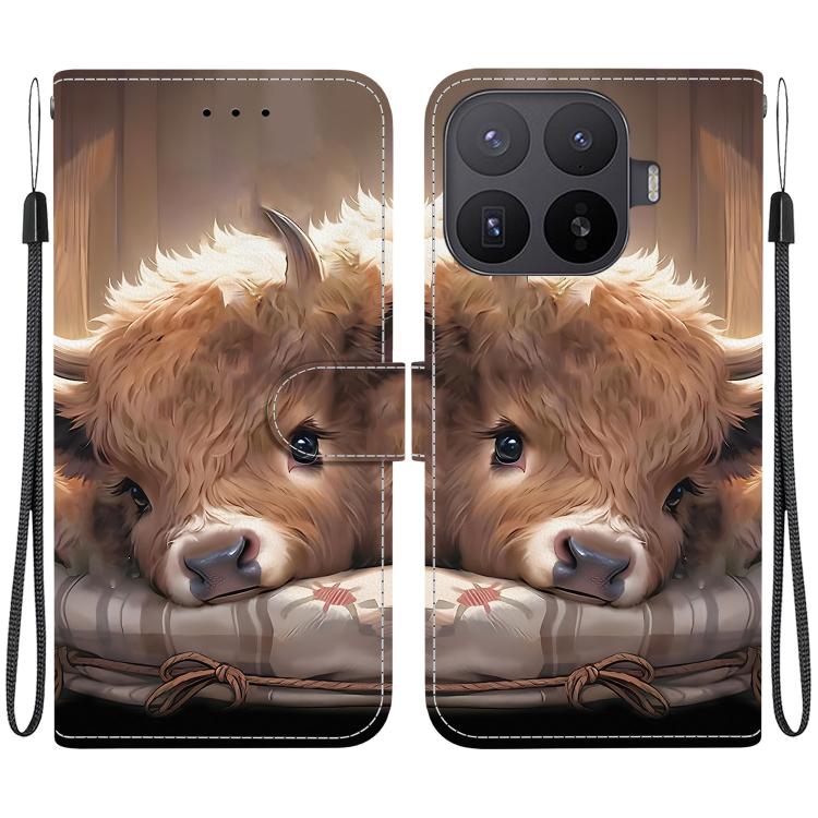 For Xiaomi 17T Pro 5G Crystal Texture Colored Drawing Leather Phone Case(Calf)