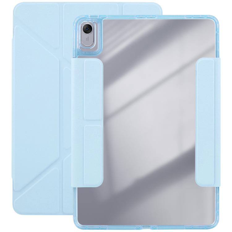 

For Huawei MatePad 11.5 / Air 11.5 Magnetic Detachable Dual-Clasp Acrylic Deformation Leather Tablet Case(Ice Blue)