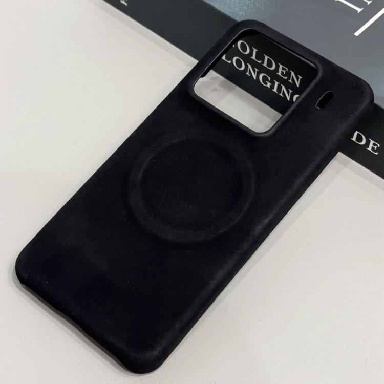 

For Xiaomi 15 Pro Skin Feel Sheepskin MagSafe Magnetic Phone Case(Black)