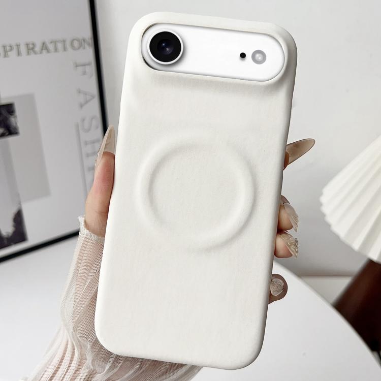 

For iPhone Air Skin Feel Sheepskin MagSafe Magnetic Phone Case(White)