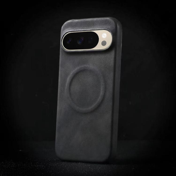 

For Google Pixel 10 Pro XL Skin Feel Sheepskin MagSafe Magnetic Phone Case(Black)