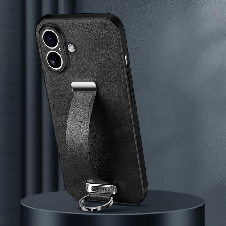 

For iPhone 17 SULADA Tide Cool Series PC Hybrid Leather Texture Skin Feel Phone Case(Black)