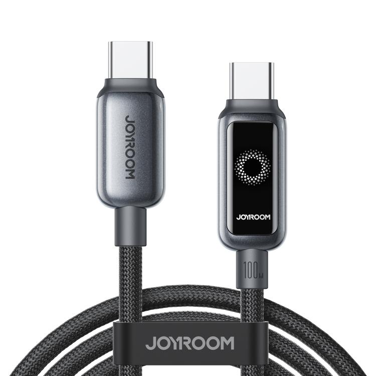 

JOYROOM S-A55 StarFlight Series 100W Type-C to Type-C Auto Power-Off Fast Charging Data Cable, Length:1.2m(Black)