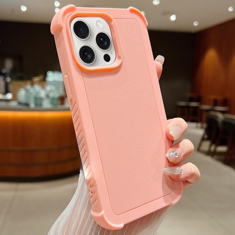

For iPhone 14 Pro Solid Color TPU Hybrid PC Shockproof Phone Case(Pink)