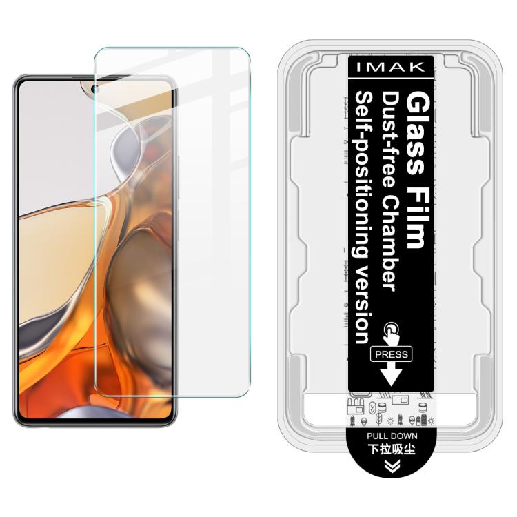

For Xiaomi 11T / 11T Pro imak Dust-free Chamber Locator H Series Tempered Glass Film