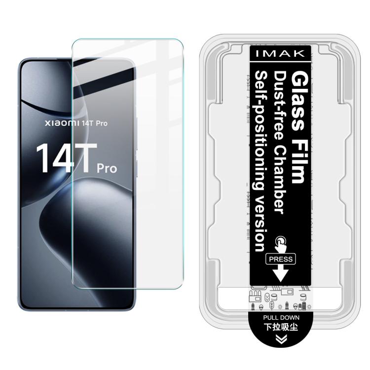 

For Xiaomi 14T Pro imak Dust-free Chamber Locator H Series Tempered Glass Film