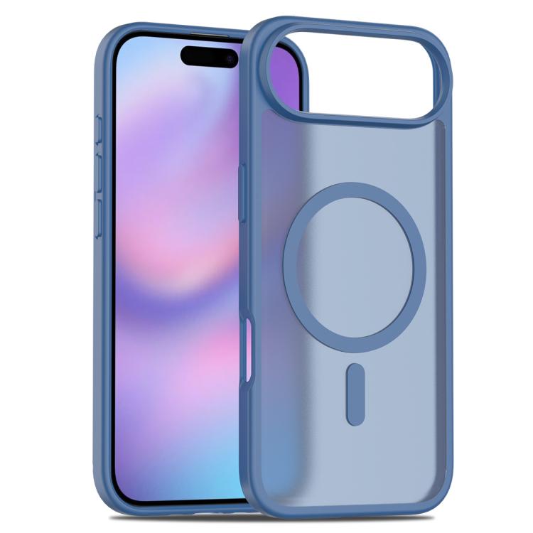 

For iPhone Air Skin Feel TPU Hybrid PC MagSafe Phone Case(Blue)