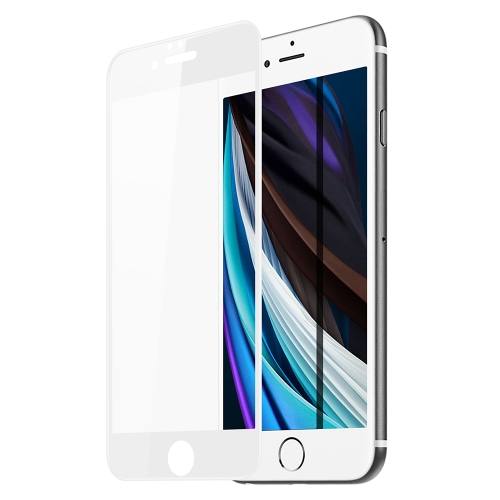 

For iPhone SE 2022 / SE 2020 / 8 / 7 DUX DUCIS 0.33mm 9H Medium Alumina HD Tempered Glass Full Film(White)