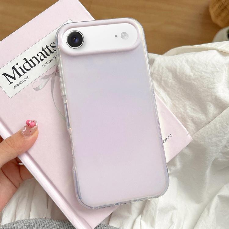 

For iPhone Air Large Camera Frame Vibrant Jelly Color TPU + IMD Phone Case(Purple)