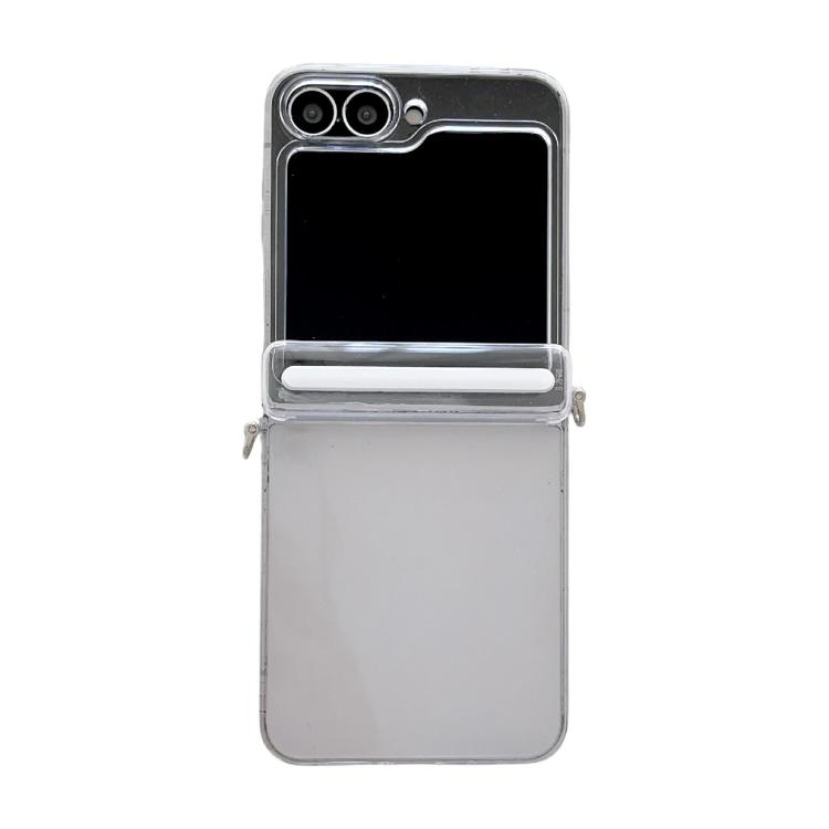 

For Samsung Galaxy Z Flip6 Side Buckle Axis Transparent Phone Case