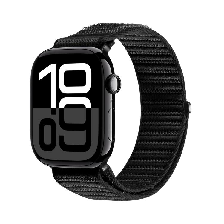 

For Apple Watch 46mm / 49mm / 45mm / 44mm DUX DUCIS YE Series Nylon Woven Watch Strap(Black)