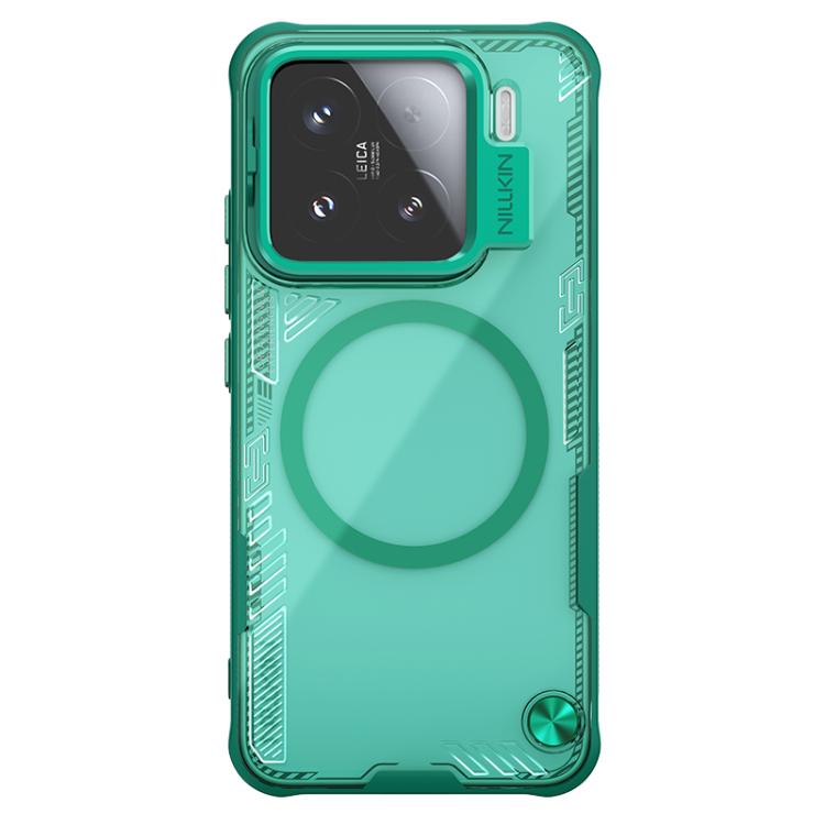 

For Xiaomi 15 NILLKIN Ice Air Prop Series MagSafe Magnetic Frame Version Phone Case(Green)