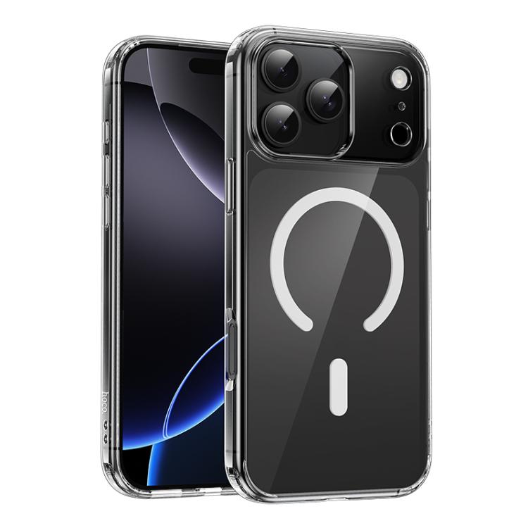

For iPhone 17 Pro Max hoco MagSafe Magnetic Series Airbag Shockproof Phone Case(Transparent)