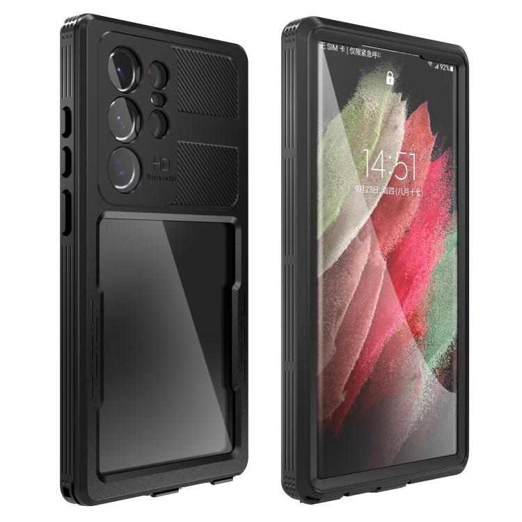 

For Samsung Galaxy S23 Ultra 5G RedPepper IP68 Waterproof Triple-proof Phone Case(Black)