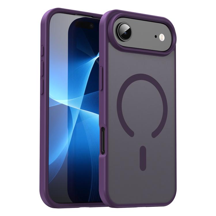 

For iPhone Air Fanying Series PC Hybrid TPU Translucent Frosted MagSafe Phone Case(Crystal Purple)