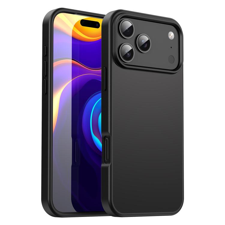 

For iPhone 17 Pro Max Fanying Series PC Hybrid TPU Translucent Frosted Phone Case(Black)