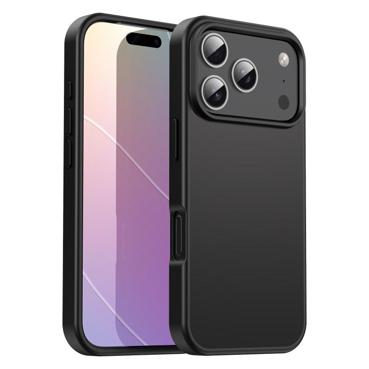 

For iPhone 17 Pro Fanying Series PC Hybrid TPU Translucent Frosted Phone Case(Black)