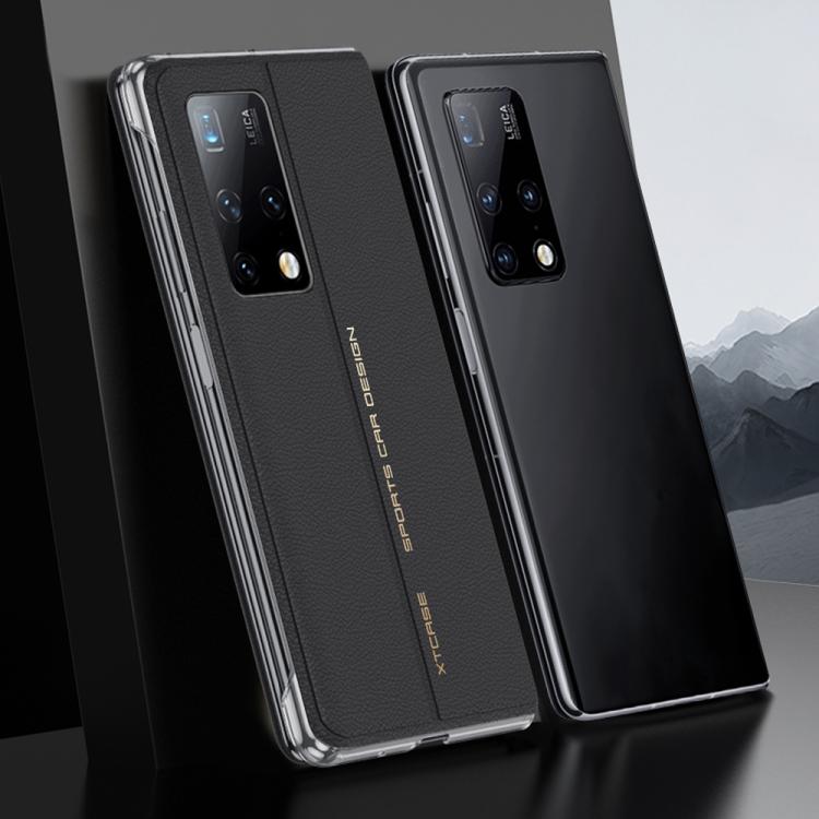 

For Huawei Mate X2 GKK Master Edition Flip Smart Window Phone Case(Black)