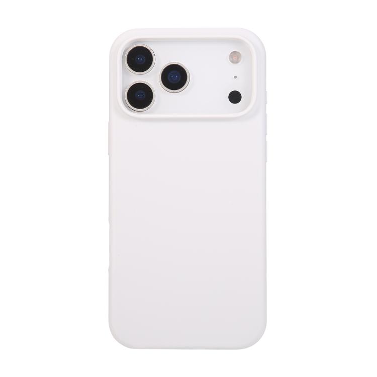 

For iPhone 17 Pro Max Liquid Silicone Phone Case(White)
