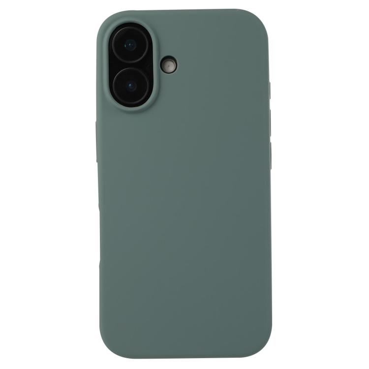 

For iPhone 17 Liquid Silicone Phone Case(Pine Needle Green)