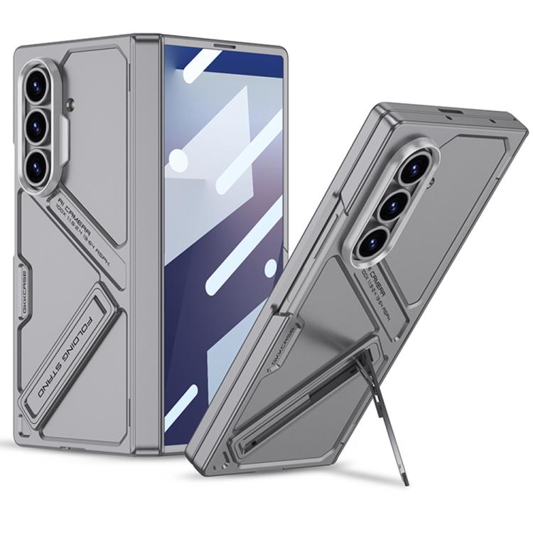 

For Samsung Galaxy Z Fold7 5G GKK Magnetic Folding Hinge Vision Phone Case(Grey)