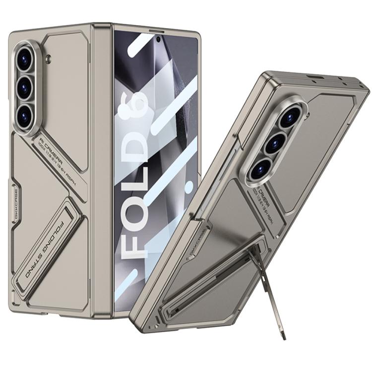 

For Samsung Galaxy Z Fold6 5G GKK Magnetic Folding Hinge Vision Phone Case(Titanium Gray)