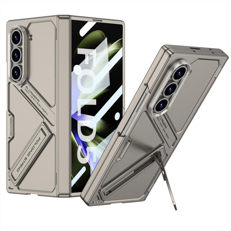 

For Samsung Galaxy Z Fold5 5G GKK Magnetic Folding Hinge Vision Phone Case(Titanium Gray)