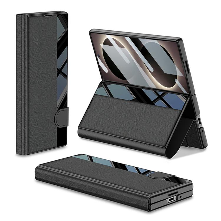 For Galaxy Z Fold8 Ultra 5G GKK Integrated Flip Wallet Leather Phone Case(Black)