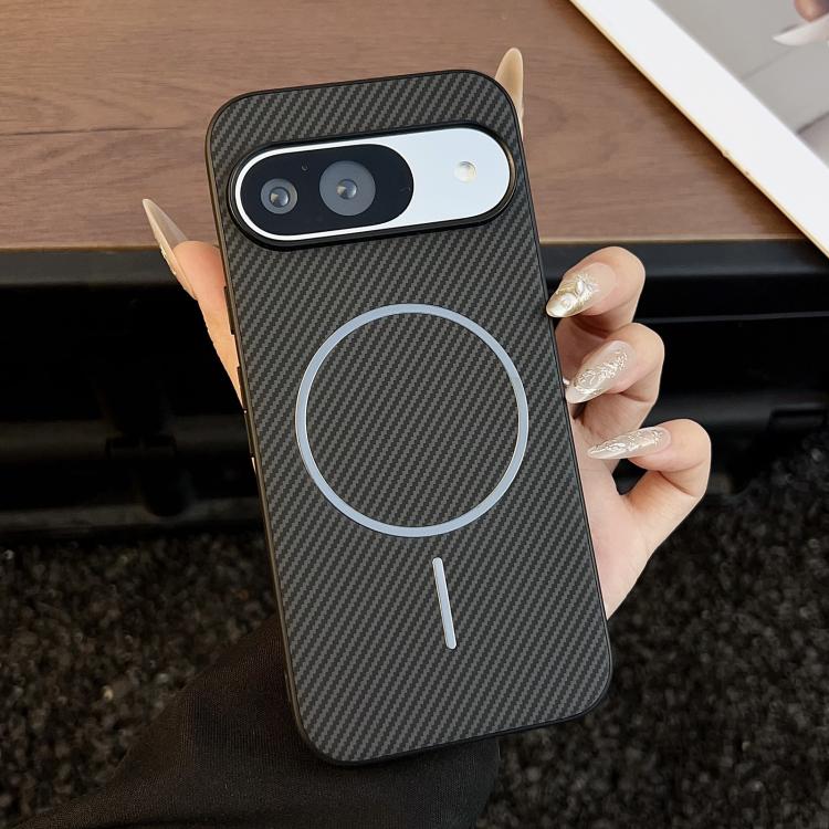 

For Google Pixel 10 / 10 Pro Carbon Fiber Texture MagSafe Phone Case(Black)