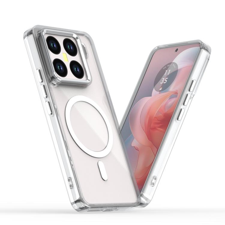 

For Xiaomi 15 MagSafe Magnetic Clear Phone Case(White)
