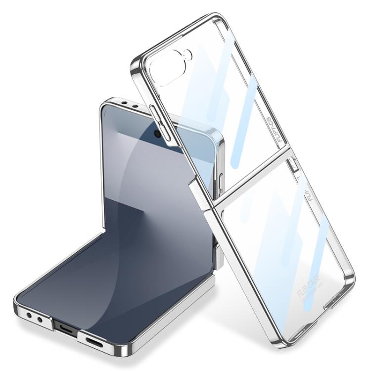 

For Samsung Galaxy Z Flip7 5G GKK Integrated Phantom Electroplating Full Coverage Phone Case(Silver)