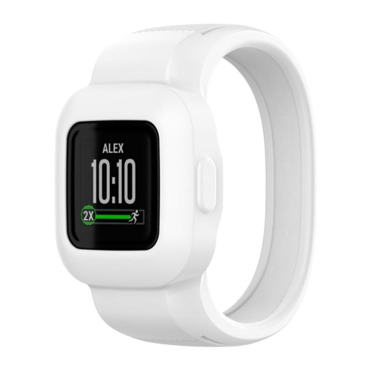 

For GarminFit jr. 3 / Vivofit JR 3 xDfind Solid Color Integrated Silicone Watch Band(White)