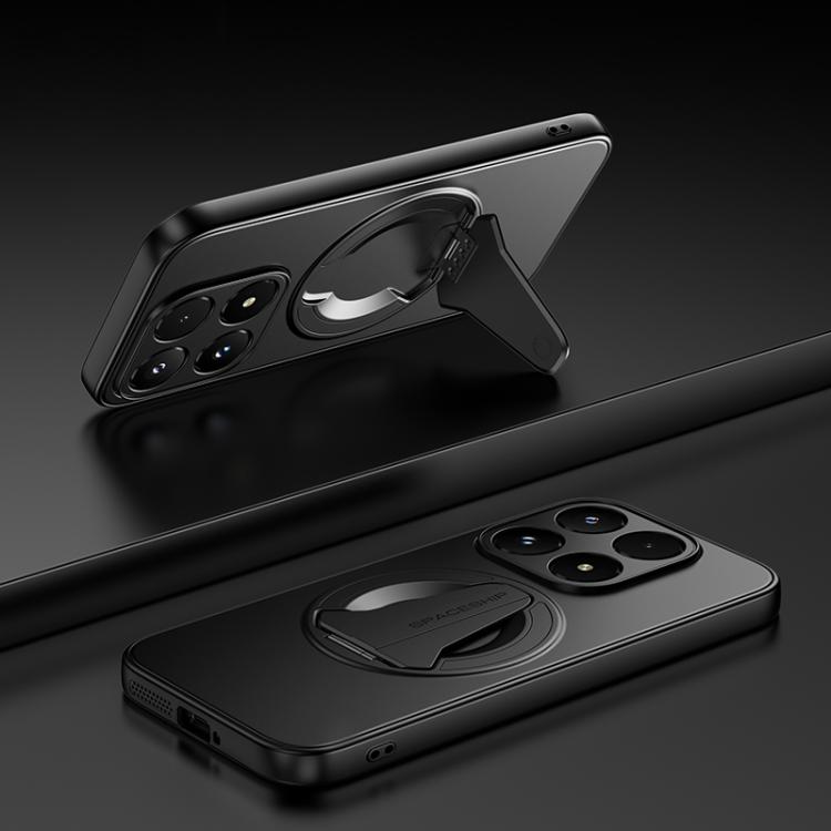 

For Xiaomi 17 Spaceship MagSafe Folding Holder Phone Case(Black)