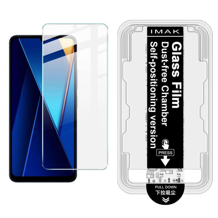 

For Redmi 13C 4G / POCO C65 4G imak Dust-free Chamber Locator H Series Tempered Glass Film