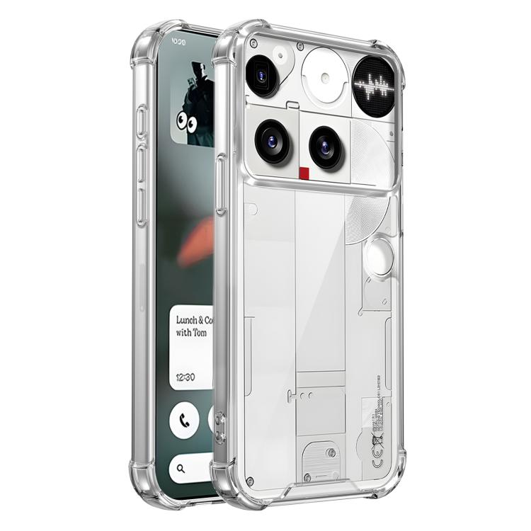 

For Nothing Phone 3 Four-corner Shockproof Acrylic +TPU Phone Case(Transparent)