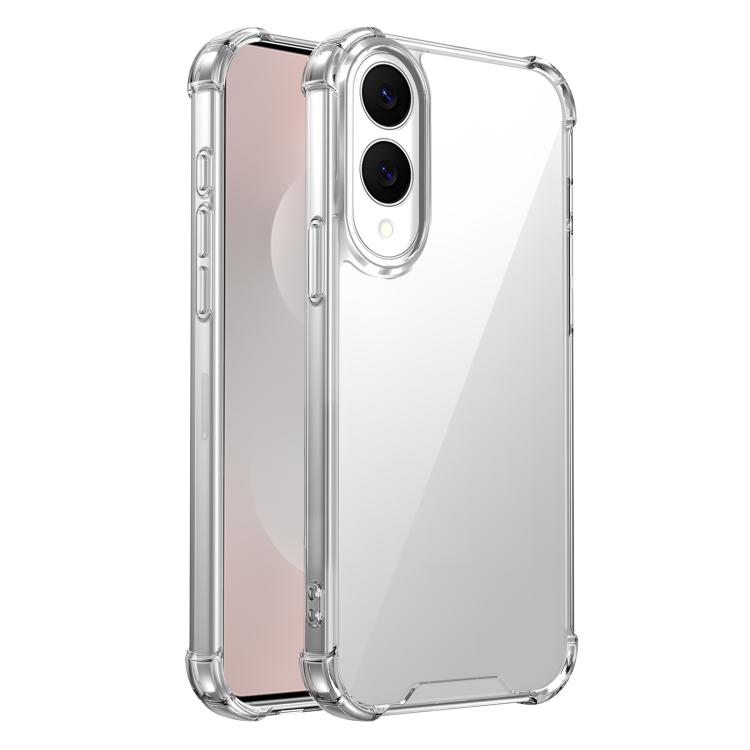 

For Samsung Galaxy S25 Edge 5G Four-corner Shockproof Acrylic +TPU Phone Case(Transparent)