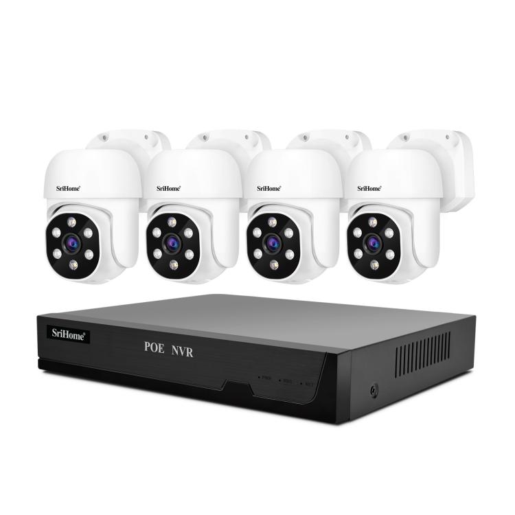 

SriHome NVS005-POE030 3MP HD 4-CH POE Camera Network Video Recorder Kit(EU Plug)