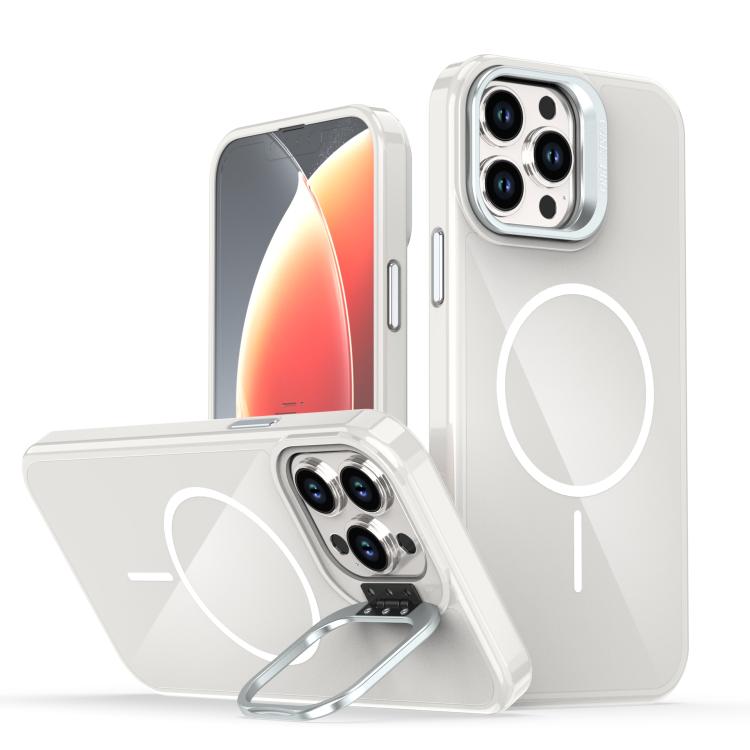 

For iPhone 13 Pro Max Bright Color Imitation Camera Bracket Magsafe Phone Case(Summit Stone)