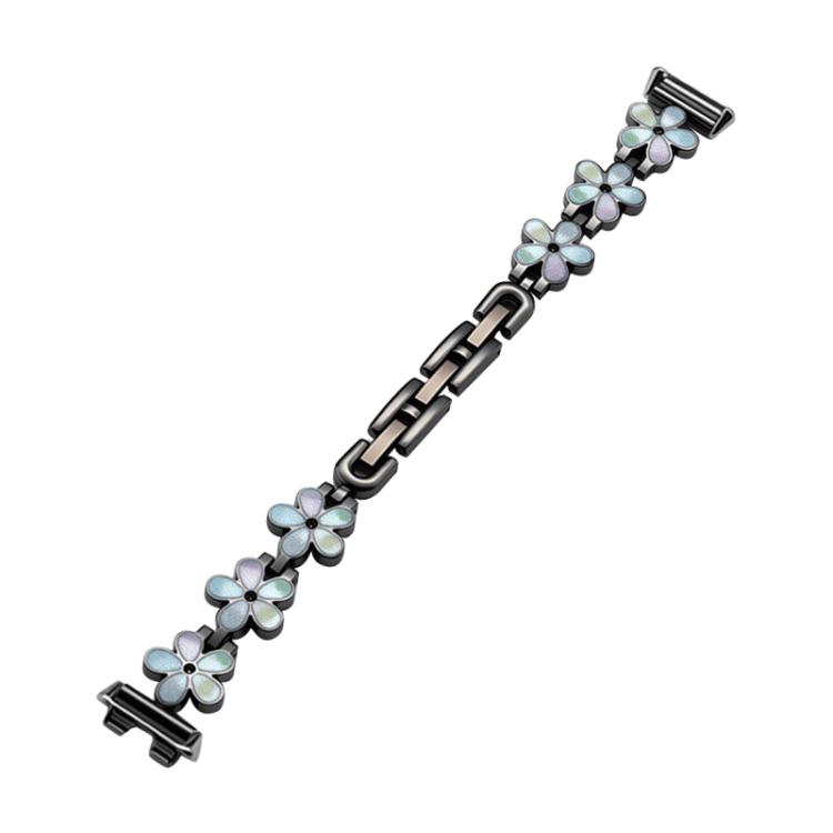 

For Huawei Band 10 / 9 / 8 xDfind Sun Petal Metal Watch Band(Black)