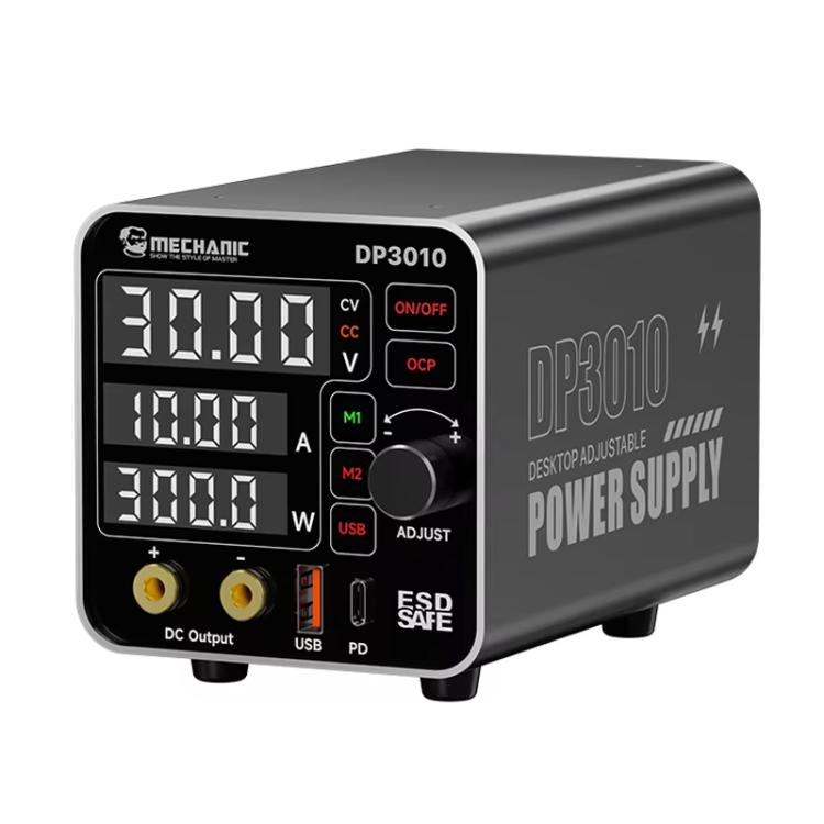 

Mechanic DP3010 30V / 10A High Power Wide Voltage Mini Multi-functional Power Supply, Plug:EU Plug